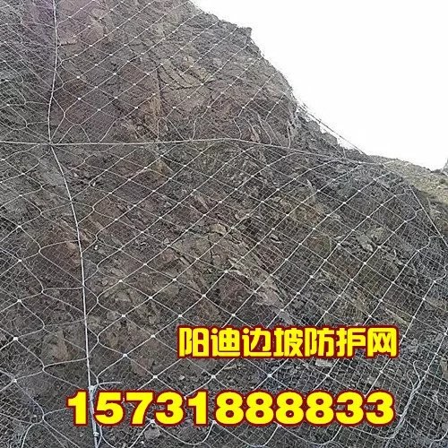 山東邊坡防護網 濟南公路邊坡防護網廠 青島SNS鋼絲繩網廠家，安平陽迪邊坡防護網廠